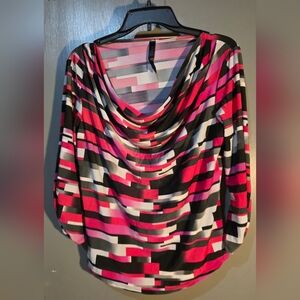 Women's Multicolor Glittery Patterned Top